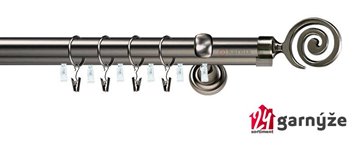 Kovové garnýže dvouřadé s drážkou 19 a 19mm - CENTO Plus antracitové