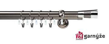 Kovové garnýže dvouřadé s drážkou 19 a 19mm - DORIS Plus antracitové