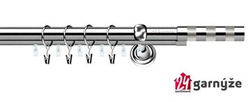 Kovové garnýže dvouřadé s drážkou 19 a 19mm - ETIUDA Plus nerezové