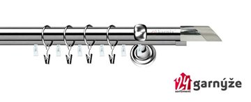 Kovové garnýže dvouřadé s drážkou 19 a 19mm - FALCO Plus nerezové