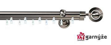 Kovové garnýže dvouřadé 19mm - ASPEN ALPI antracitové