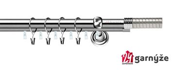 Kovové garnýže dvouřadé s drážkou 19 a 19mm - OPTIMA Plus nerezové