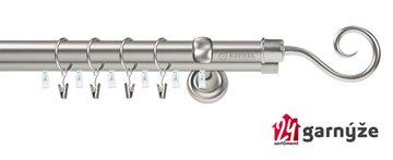 Kovové garnýže dvouřadé s drážkou 25 a 19mm - HÁK Plus chromové