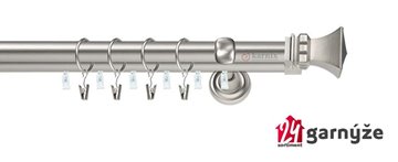 Kovové garnýže dvouřadé s drážkou 25 a 19mm - ORTO Plus chromové
