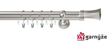 Kovové garnýže dvouřadé s drážkou 25 a 19mm - PORTO Plus chromové