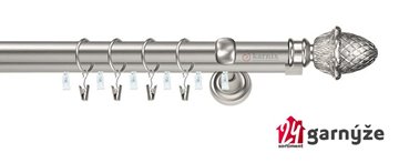 Kovové garnýže dvouřadé s drážkou 25 a 19mm - ŽALUD Plus chromové