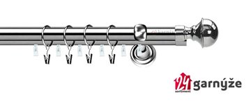 Kovové garnýže dvouřadé s drážkou 25 a 19mm - BELLA Plus nerezové