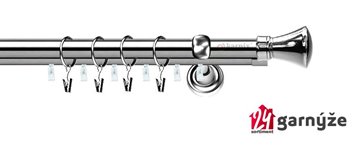 Kovové garnýže dvouřadé s drážkou 25 a 19mm - LIBERTY Plus nerezové