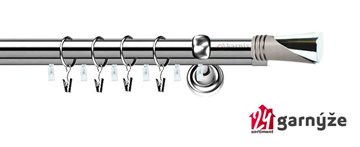 Kovové garnýže dvouřadé s drážkou 25 a 19mm - LOCA Plus nerezové