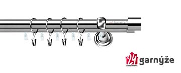 Kovové garnýže dvouřadé s drážkou 25 a 19mm - LUNA Plus nerezové