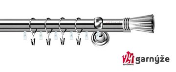 Kovové garnýže dvouřadé s drážkou 25 a 19mm - MATRIX Plus nerezové