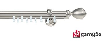 Kovové garnýže dvouřadé s drážkou 25 a 25mm - AVANTI chromové