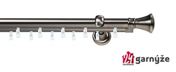 Kovové garnýže dvouřadé 19mm - ASPEN LIBERTY antracitové