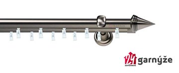Kovové garnýže dvouřadé 19mm - ASPEN KUŽEL antracitové