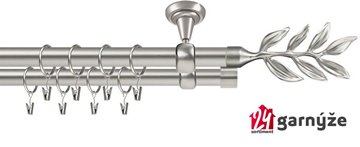 Kovové garnýže dvouřadé stropní 19mm - ROMA ALDIS chrom