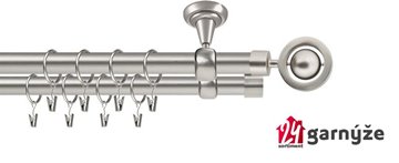 Kovové garnýže dvouřadé stropní 19mm - ROMA ALPI chrom