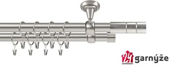 Kovové garnýže dvouřadé stropní 19mm - ROMA CYLINDR chrom