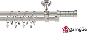 Kovové garnýže dvouřadé stropní 19mm - ROMA GAO chrom