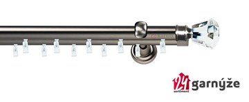 Kovové garnýže dvouřadé 19mm - ASPEN CLAREX CRYSTAL antracitové