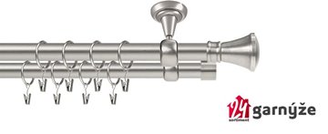 Kovové garnýže dvouřadé stropní 19mm - ROMA LIBERTY chrom