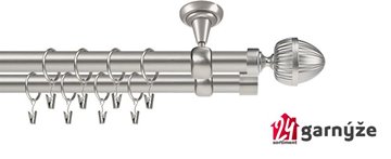 Kovové garnýže dvouřadé stropní 19mm - ROMA MILANO chrom
