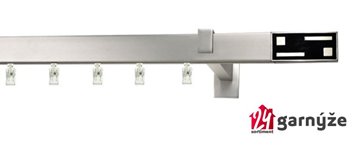 Kovové garnýže jednořadé hranaté - AVENO ASTER chromované