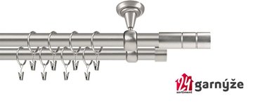Kovové garnýže dvouřadé stropní 25 a 19mm - ROMA CYLINDR chrom