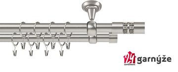 Kovové garnýže dvouřadé stropní 25 a 19mm - ROMA LANSO CRYSTAL chrom