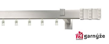 Kovové garnýže jednořadé hranaté - AVENO ROTELLO chromované