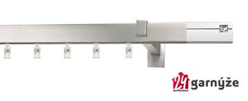 Kovové garnýže jednořadé hranaté - AVENO SICO CRYSTAL chromované