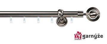 Kovové garnýže jednořadé 19mm - ASPEN ALPI antracitové