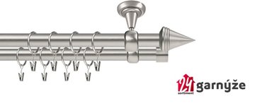 Kovové garnýže dvouřadé stropní 16 a 16mm - ROMA KUŽEL chrom