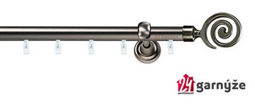 Kovové garnýže jednořadé 19mm - ASPEN CENTO antracitové