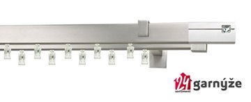 Kovové garnýže dvouřadé hranaté - AVENO SICO CRYSTAL chromové