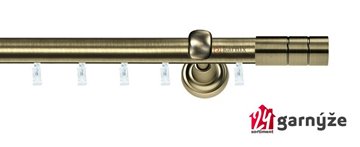 Kovové garnýže jednořadé 25mm - ASPEN CYLINDER 25mm mosazné