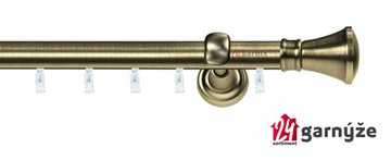 Kovové garnýže jednořadé 25mm - ASPEN LIBERTY 25mm mosazné