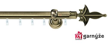 Kovové garnýže jednořadé 25mm - ASPEN MEČ 25mm mosazné