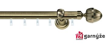 Kovové garnýže jednořadé 25mm - ASPEN MILANO 25mm mosazné