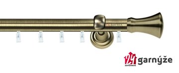 Kovové garnýže jednořadé 25mm - ASPEN MONACO 25mm mosazné