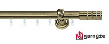 Kovové garnýže jednořadé 25mm - ASPEN ROSETTI CRYSTAL 25mm mosazné