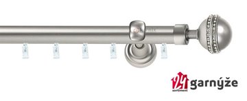 Kovové garnýže jednořadé 25mm - ASPEN MELBA CRYSTAL 25mm  chromované