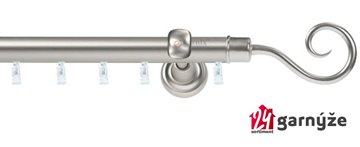 Kovové garnýže jednořadé 25mm - ASPEN SPIRÁLA 25mm  chromované