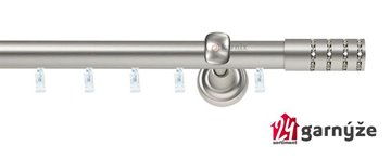 Kovové garnýže jednořadé 25mm - ASPEN ROSETTI CRYSTAL 25mm  chromované