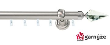 Kovové garnýže jednořadé 25mm - ASPEN VENETO CRYSTAL 25mm  chromované