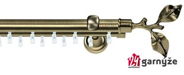 Kovové garnýže dvouřadé 25 a 19mm - ASPEN VĚTEV mosazné