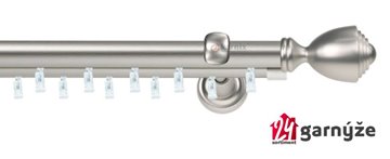 Kovové garnýže dvouřadé 25 a 19mm - ASPEN AVANTI chromové