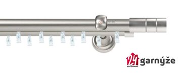 Kovové garnýže dvouřadé 25 a 19mm - ASPEN CYLINDER chromové