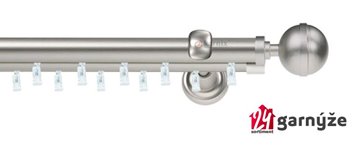 Kovové garnýže dvouřadé 25 a 19mm - ASPEN KOULE ELEGANT chromové