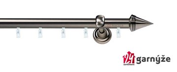 Kovové garnýže jednořadé 19mm - ASPEN KUŽEL antracitové