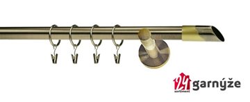Kovové garnýže jednořadé 19mm - NEO Falko mosazné